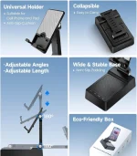 3-in-1 Bluetooth Speaker Phone Stand with Power Bank