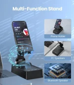 3-in-1 Bluetooth Speaker Phone Stand with Power Bank