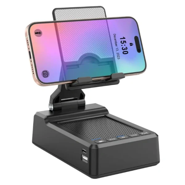 3-in-1 Bluetooth Speaker Phone Stand with Power Bank