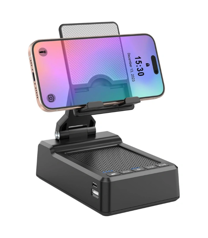 3-in-1 Bluetooth Speaker Phone Stand with Power Bank