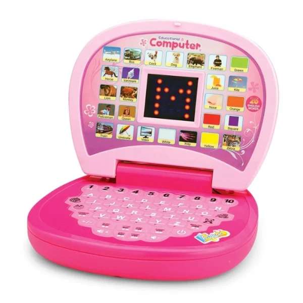 Battery Operated Educational Laptop With LED Display And Music For Kids
