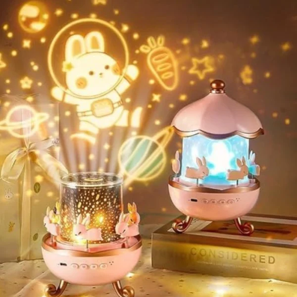 Bunny Carousel Night Light Projector
