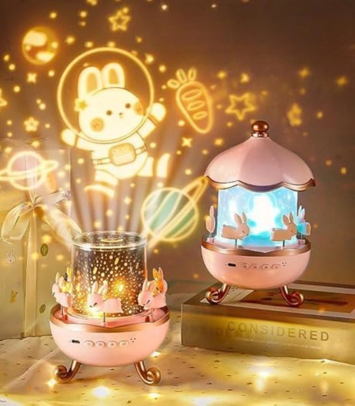 Bunny Carousel Night Light Projector