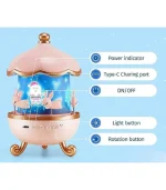 Bunny Carousel Night Light Projector