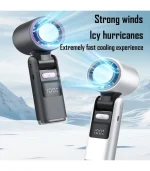 Digital Display Turbo Handheld Fan