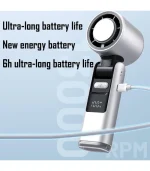 Digital Display Turbo Handheld Fan