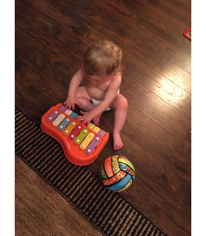 Huanger Kids Piano Xylophone 8 Keys Musical Organ Toys for children