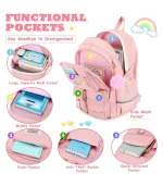 Kids Backpack Children School Bags for Girls Orthopedic Waterproof