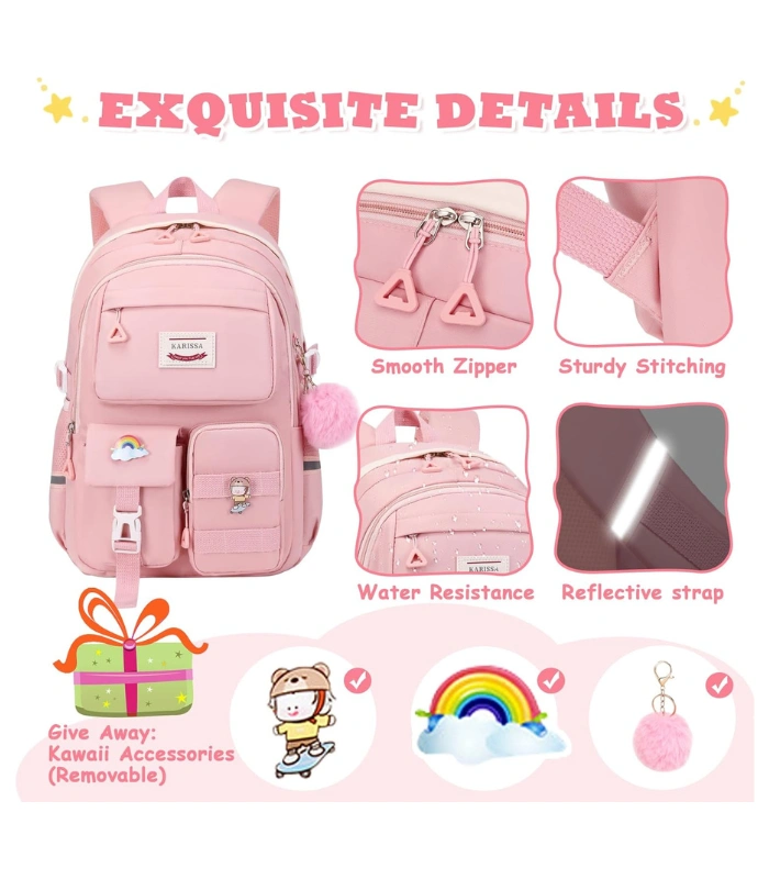 Kids Backpack Children School Bags for Girls Orthopedic Waterproof