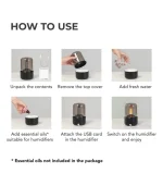 LED NiRetro Lamp Air Humidifier Wireless Aroma-Diffuser