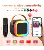 Mini Karaoke Speaker with Wireless Microphone