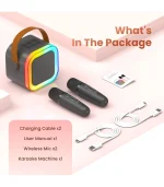 Mini Karaoke Speaker with Wireless Microphone
