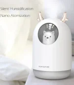Rabbit Shape Humidifier Cool Mist Scented Air Oil Diffuser With LED Light 1pc