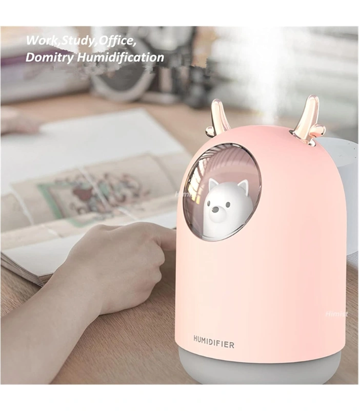 Rabbit Shape Humidifier Cool Mist Scented Air Oil Diffuser With LED Light 1pc
