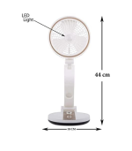 Rechargeable Folding Table Fan with Led Light LR-2018