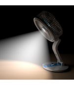 Rechargeable Folding Table Fan with Led Light LR-2018