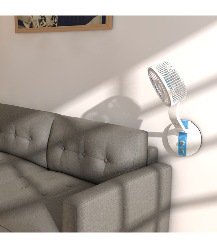 Rechargeable Folding Table Fan with Led Light LR-2018