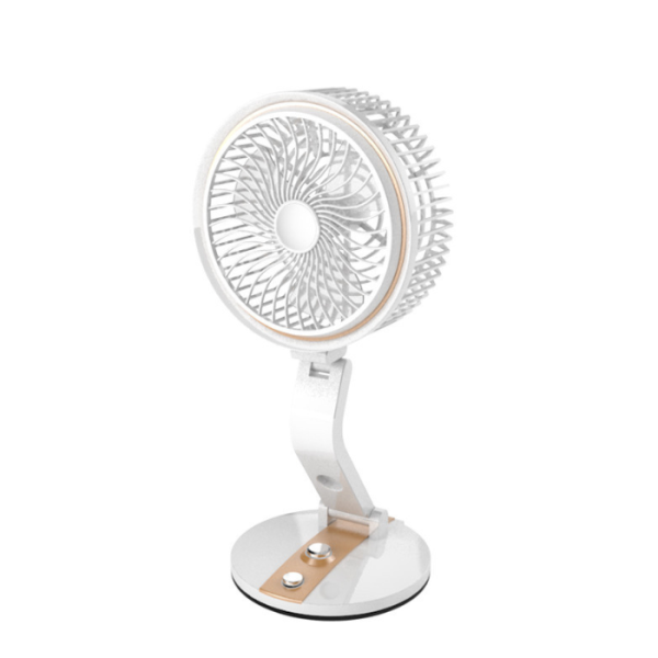 Rechargeable Folding Table Fan with Led Light LR-2018