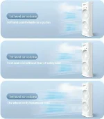 Rechargeable Remote Control Double-Ended Portable Air Cooler Fan