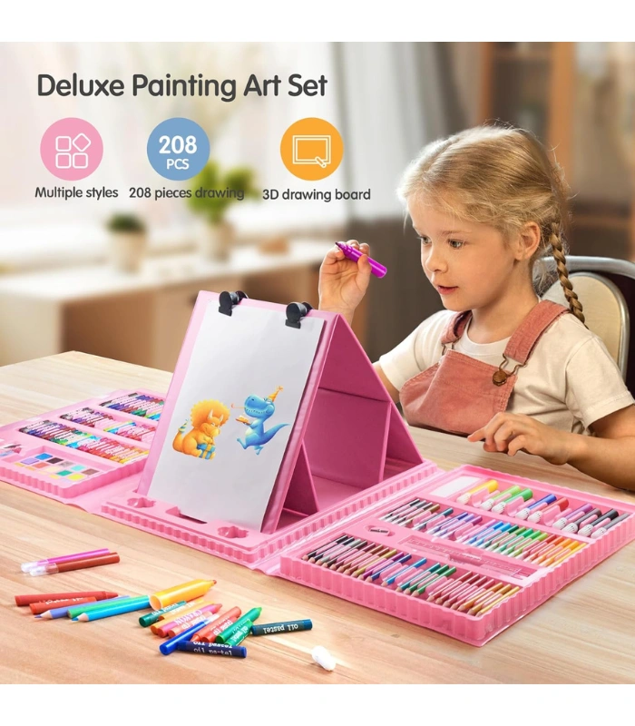 Super Mega Drawing Art Set Painting For Kids -208pc