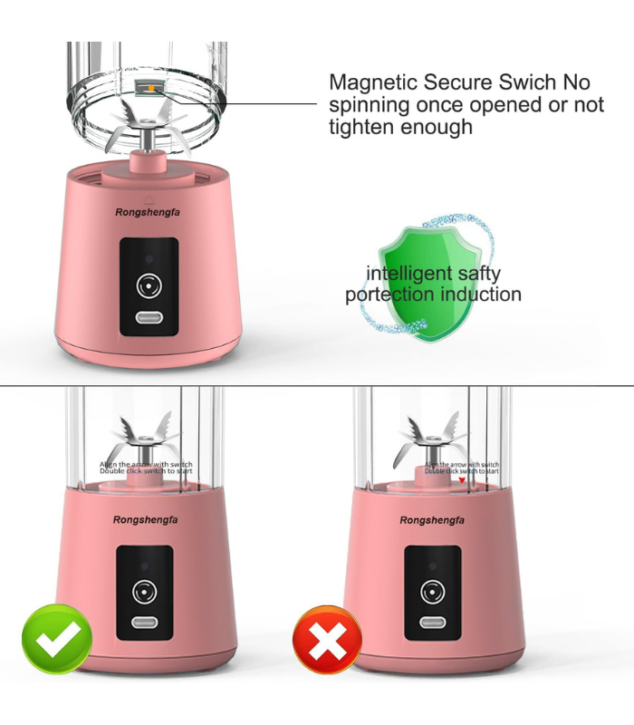 USB Rechargable Mini Portable Fruit & Vegetable Blender