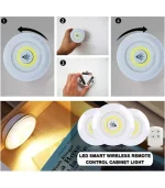Wireless LED Puck Light With Remote Control Cabinet Lighting