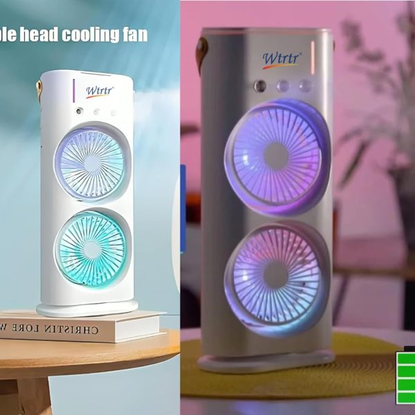 Rechargeable Remote Control Double-Ended Portable Air Cooler Fan