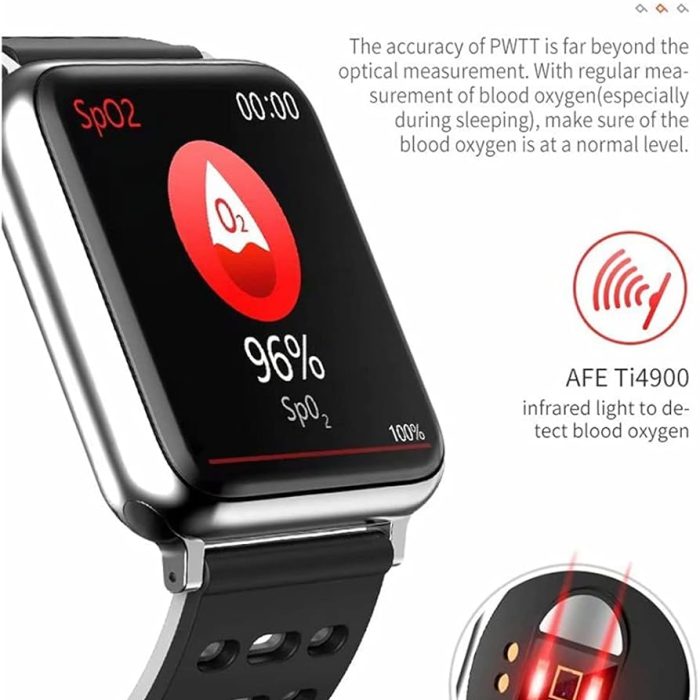 V5 Bluetooth Waterproof Blood Pressure Smartwatch